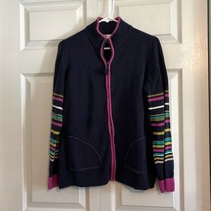 Colorful ladies sweater.